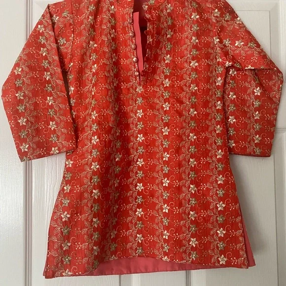 4 pc boys Indian Ethnic Kurta salwar bundle embroidered , GUC 4-5 years - Picture 3 of 10